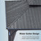 PURPLE LEAF Patio Gazebo For Backyard Grey Hardtop Galvanized Steel Roof Awning With Upgrade Curtain - Purple Leaf Garden