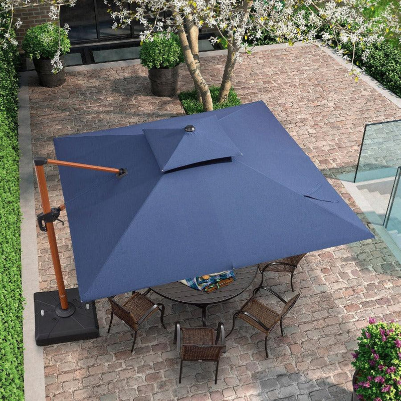 sunbrella rectangular umbrella