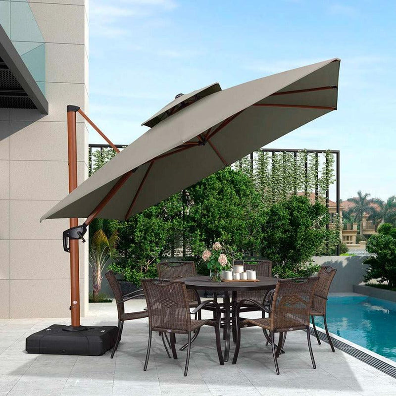 cantilever umbrella with sunbrella fabric