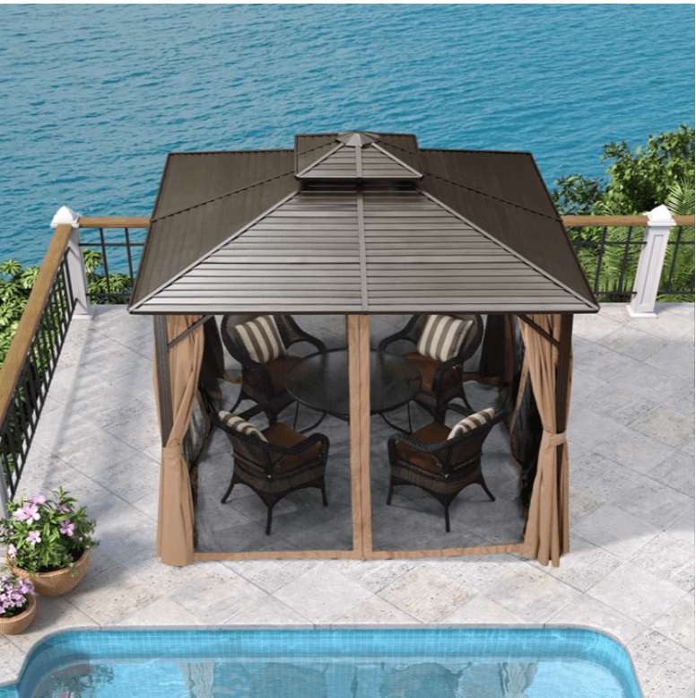 The Mosquito Net of 10' X 10' 10' X 12' Hardtop Gazebo