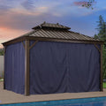 The Privacy Curtain for Hardtop Gazebo - Purple Leaf Garden