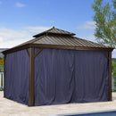 The Privacy Curtain for Hardtop Gazebo - Purple Leaf Garden