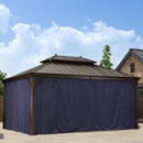 The Privacy Curtain for Hardtop Gazebo - Purple Leaf Garden